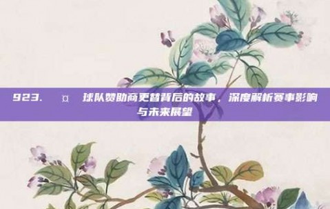 923. 🤝 球队赞助商更替背后的故事，深度解析赛事影响与未来展望