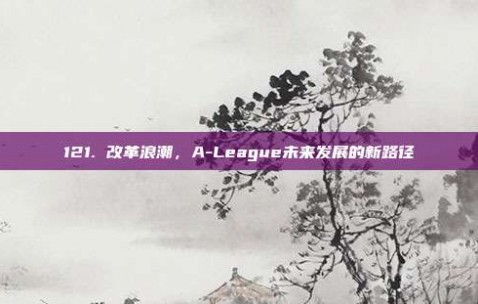 121. 改革浪潮，A-League未来发展的新路径