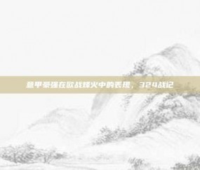 意甲豪强在欧战烽火中的表现，324战记