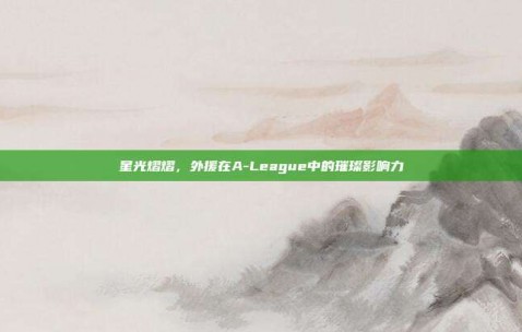 星光熠熠，外援在A-League中的璀璨影响力