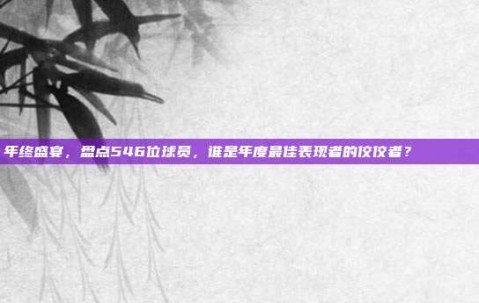 年终盛宴，盘点546位球员，谁是年度最佳表现者的佼佼者？🏅📅