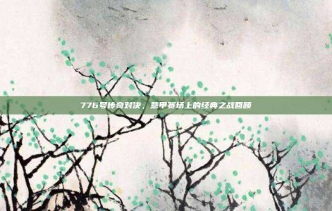 776号传奇对决，意甲赛场上的经典之战回顾