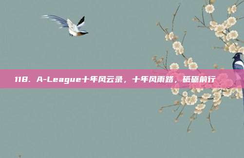 118. A-League十年风云录，十年风雨路，砥砺前行📖